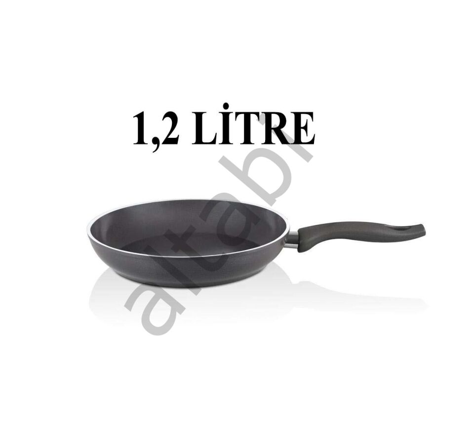 Falez Seramik Tava 22 CM Füme Renk Tek Kulplu