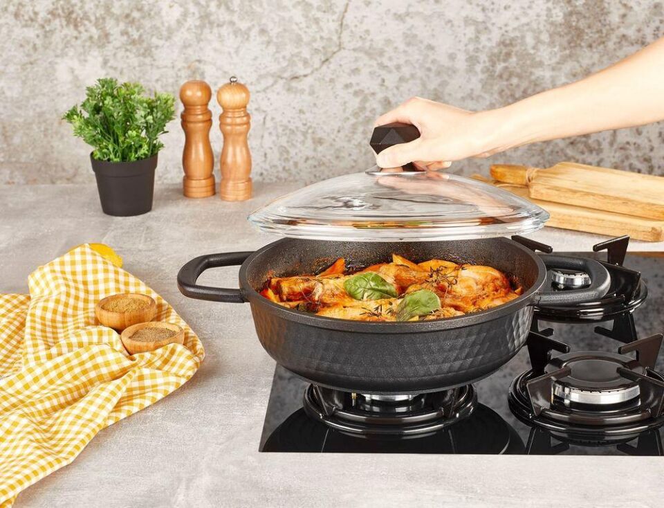 Kahramanlar Döküm Granit Karnıyarık Tencere 26 CM