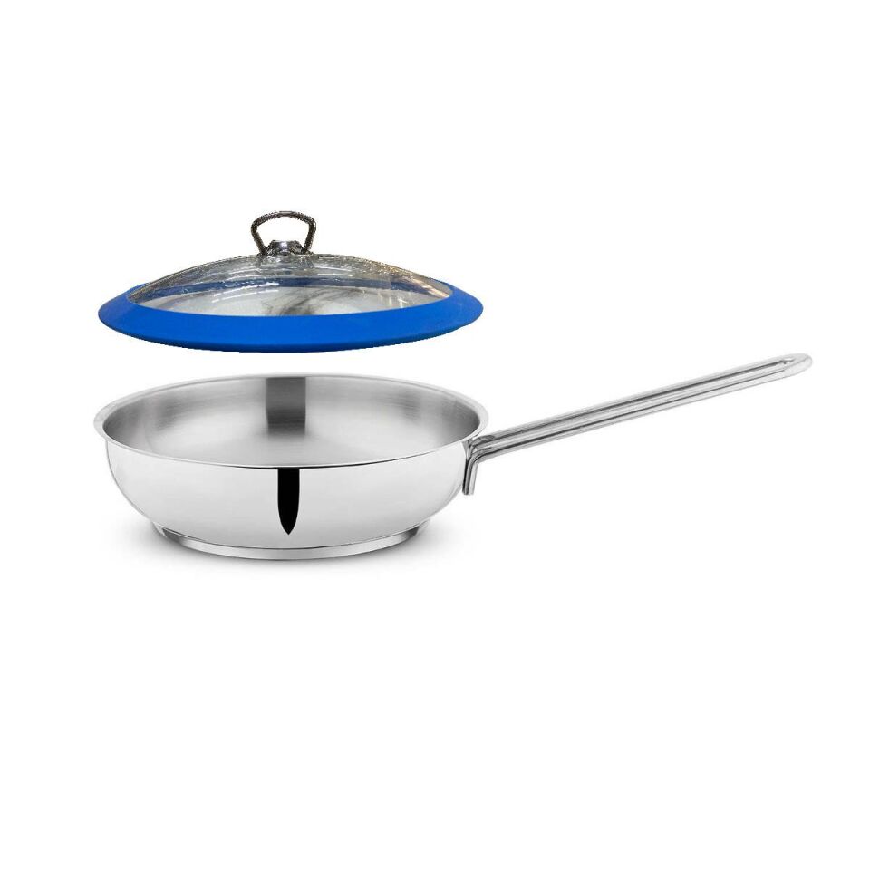 Schafer Held Çelik Tava 26 CM Mavi Silikon Kapaklı