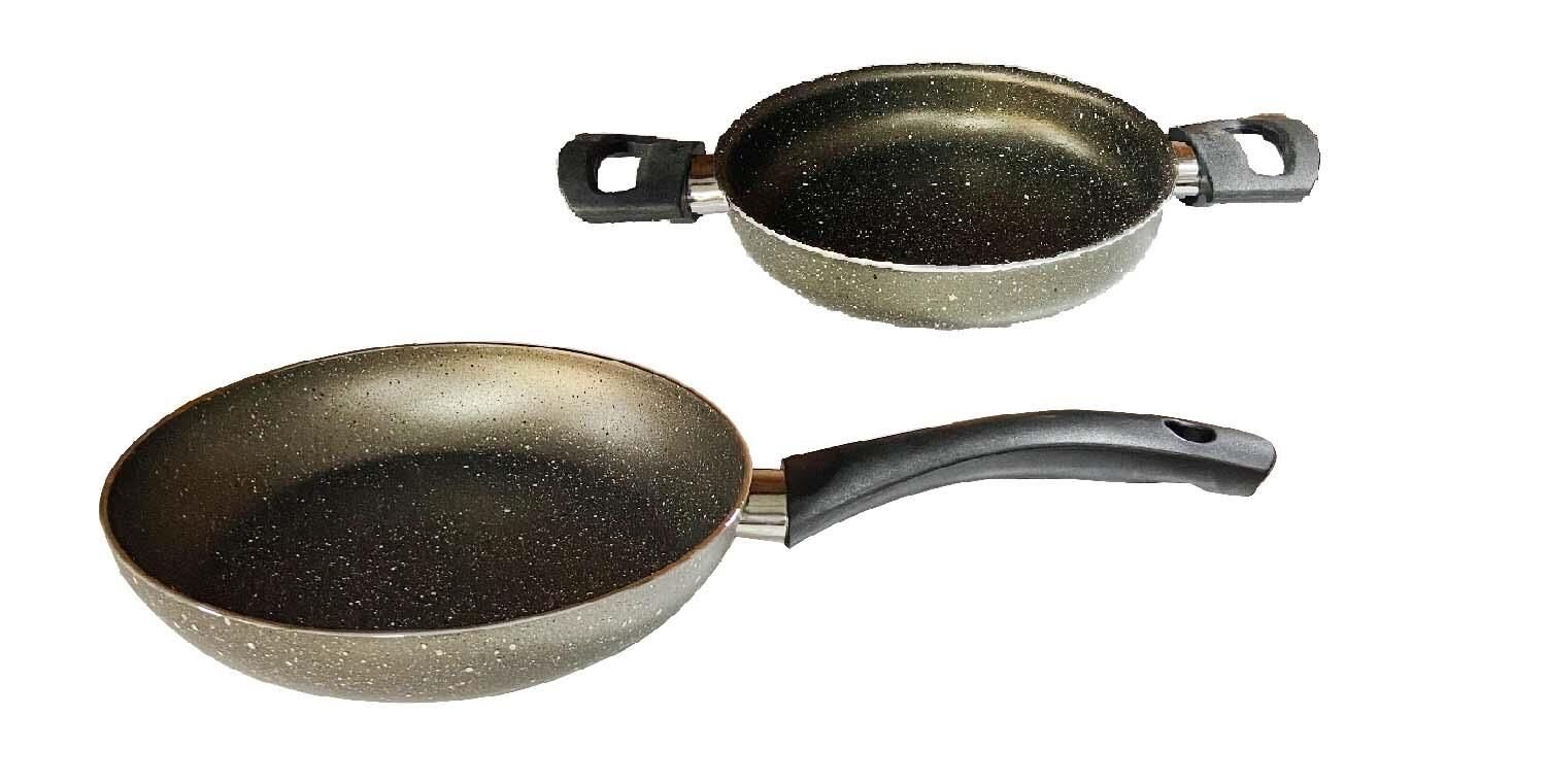 Mehtap 28 CM Granit Tava ve 22 CM Sahan Seti