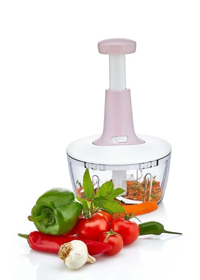 Üstten Basmalı Pratik Doğrayıcı Rondo 3 Bıçaklı