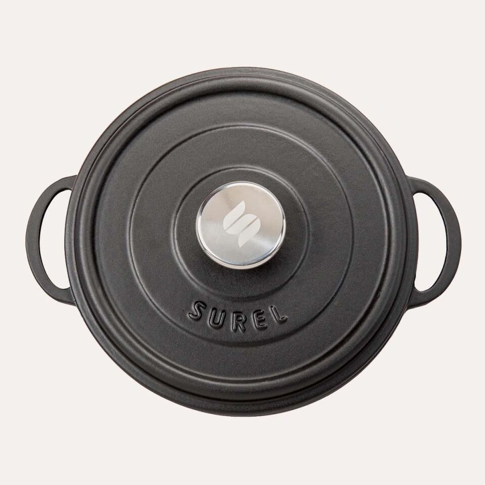 Demirdöküm 24 CM Kısa Tencere Siyah