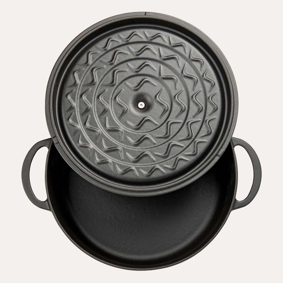 Demirdöküm 28 CM Kısa Tencere Siyah