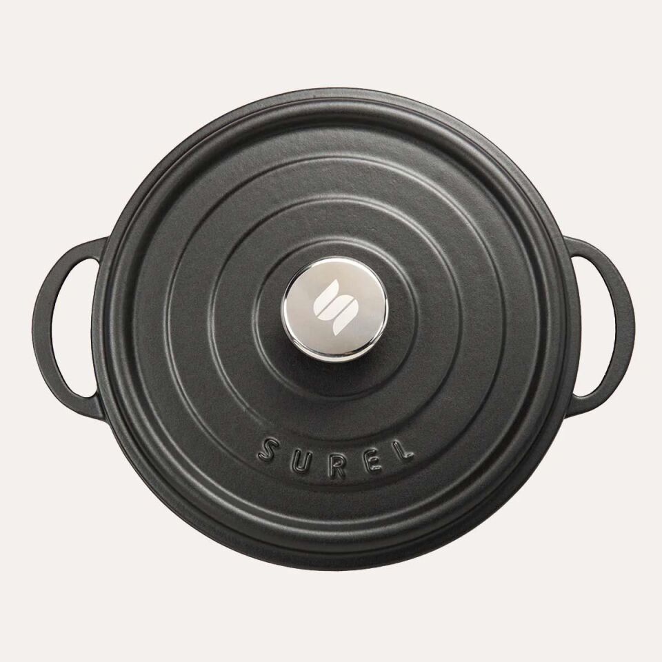 Demirdöküm 28 CM Kısa Tencere Siyah