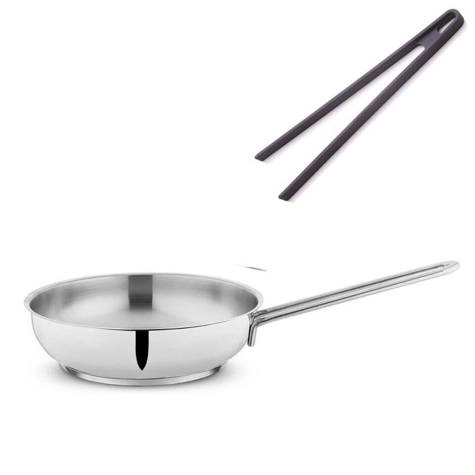 Schafer Çelik Tava 24 CM Ve Silikon Maşa