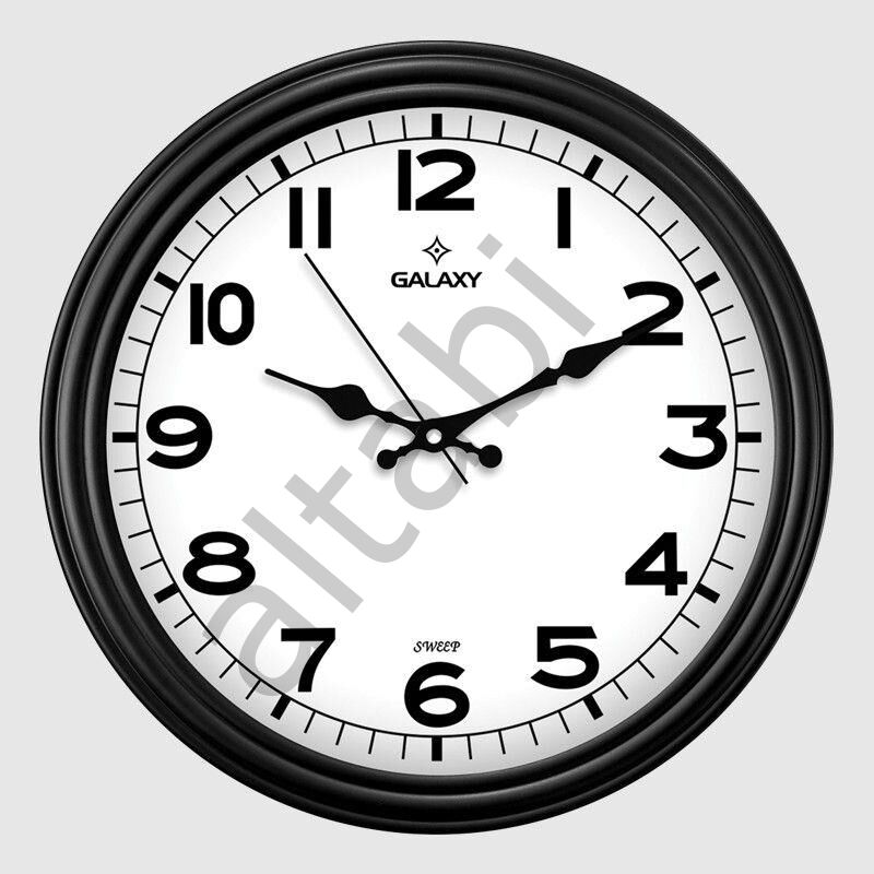 Dekoratif Duvar Saati Antrasit Renk 29 CM