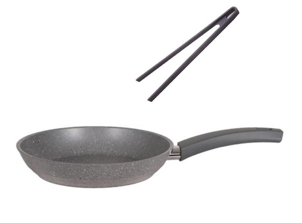 Mehtap Granit Tava 20 CM Ve Silikon Maşa