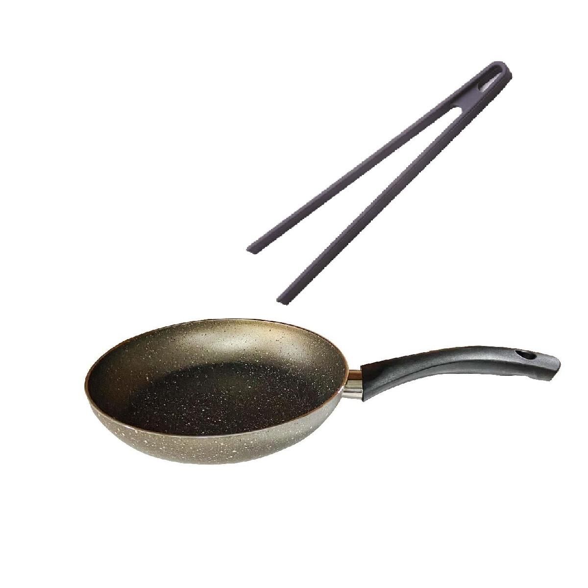 Mehtap Granit Tava 28 CM Ve Silikon Maşa