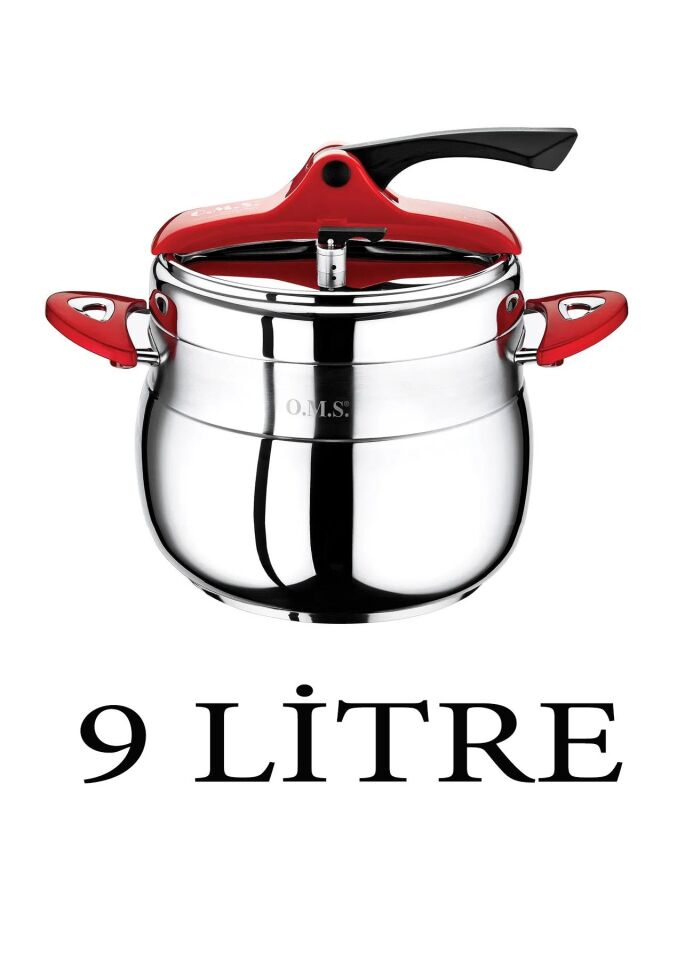Oms Klasik Düdüklü Tencere 9 Litre Güveç Model