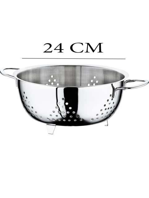 Çelik Süzgeç Ayaklı Paslanmaz Makarna Süzgeci