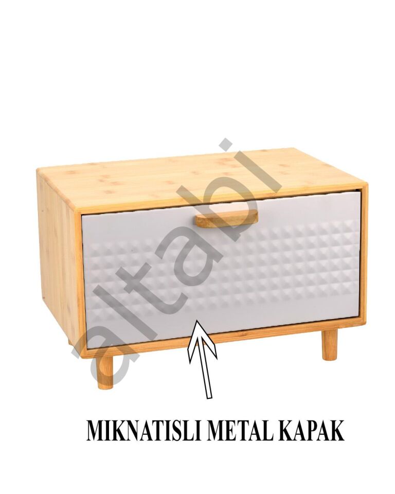 Bambu Ekmeklik – Metal Mıknatıslı Kapaklı