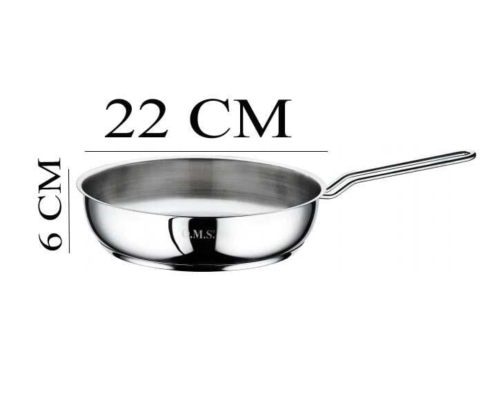 Oms Çelik Tava 22x6 CM Cam Kapaklı