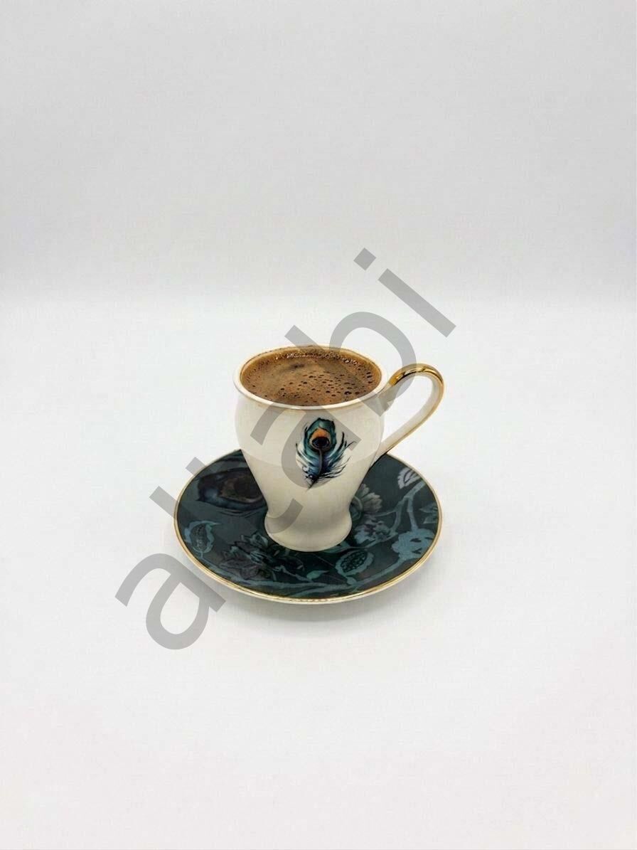 Porselen Kahve Takımı 6 Kişilik | Özel Tasarım | 100 ml