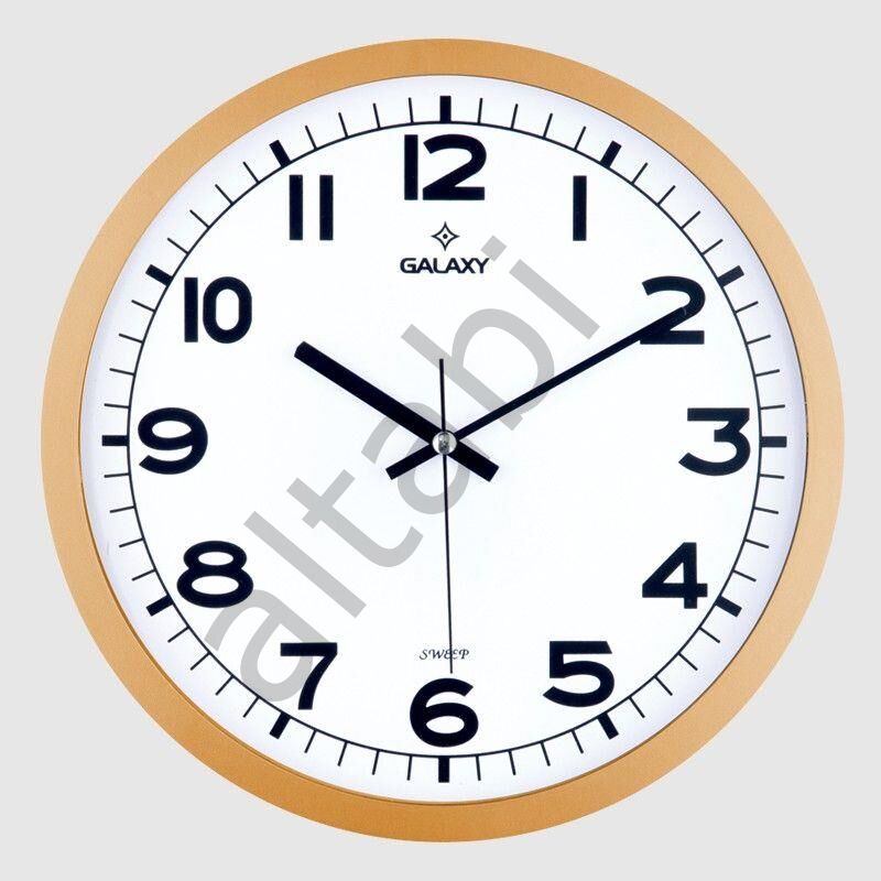 Dekoratif Duvar Saati Gold Renk 30 CM