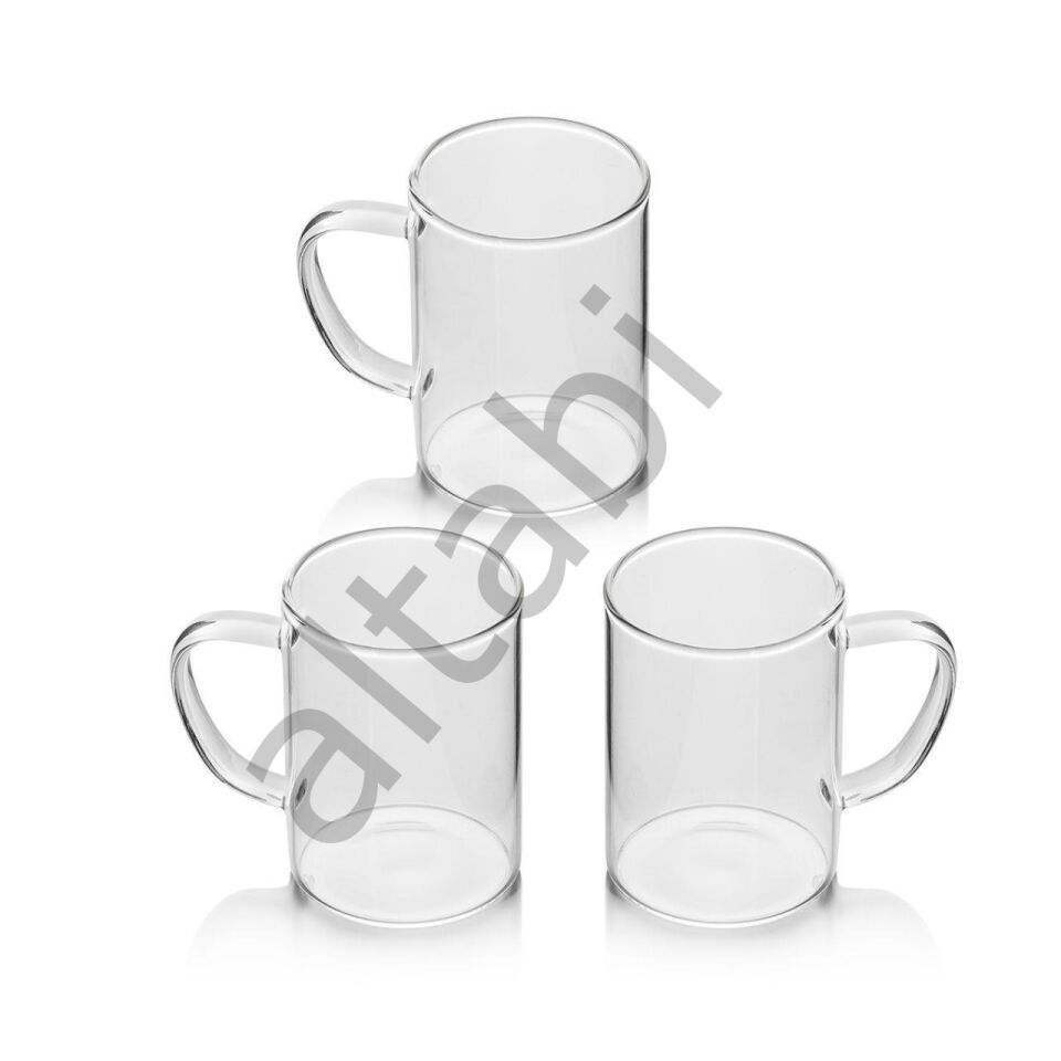 Altabi Altus Çay Makinesi İnox Gövde Çaycı 3 Adet İnce Cam Kupa