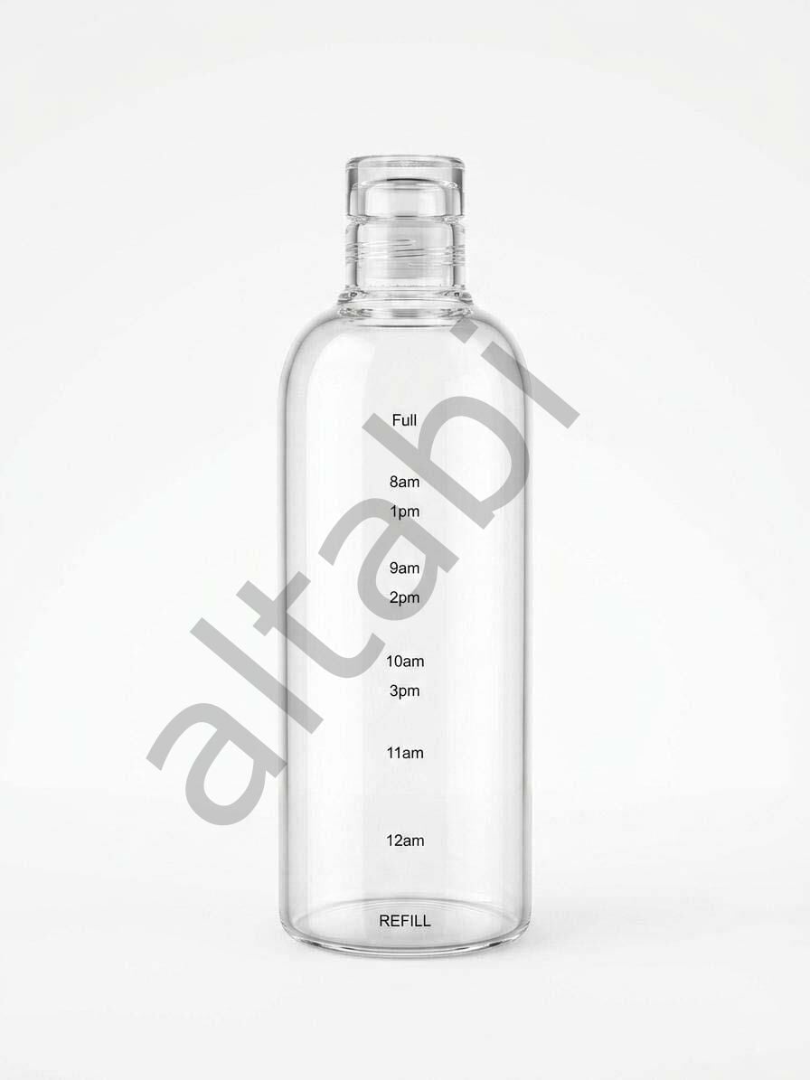 Premium Cam Motivasyon Şişesi - Kişisel Kullanım 800 ML Sürahi