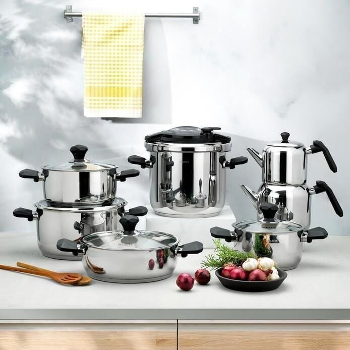 Schafer Atlas Çelik Tencere Seti Çeyiz Seti