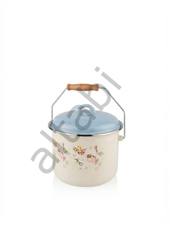 Cemre Emaye Bakraç Yoğurt Tenceresi 22 CM 5 Litre