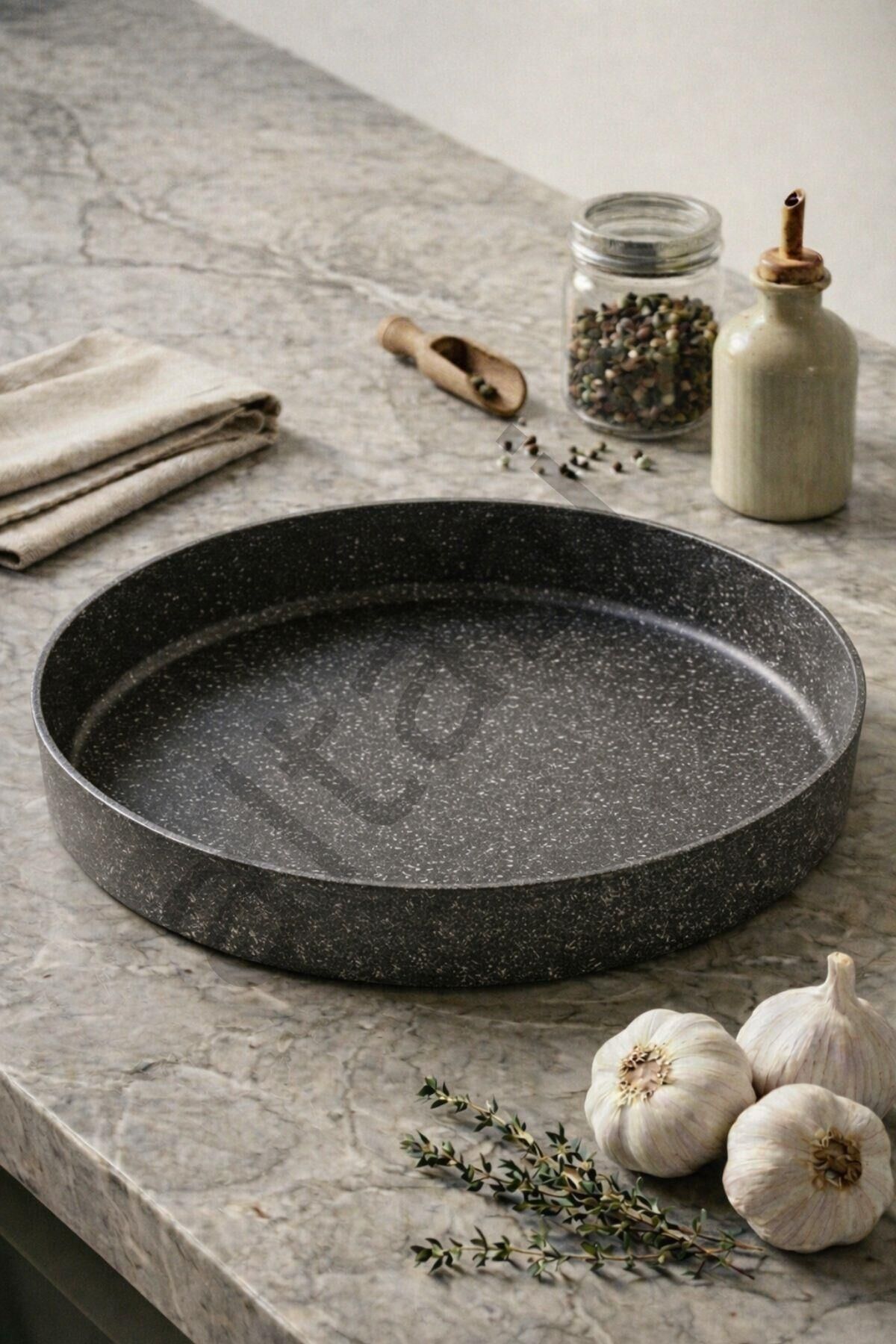 Granit Fırın Tepsisi 40 CM Mükemmel Yapışmaz Yüzey