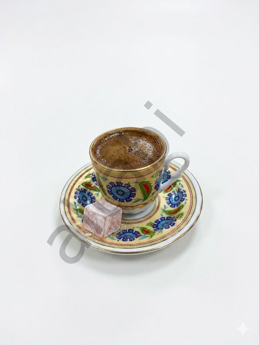 Porselen Kahve Takımı 6 Kişilik | Özel Tasarım | 90 ml