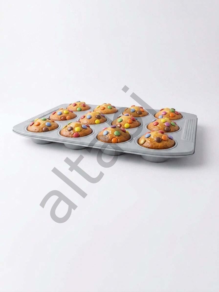 Muffin Kalıbı - Seramik Kaplama (12 Bölmeli)